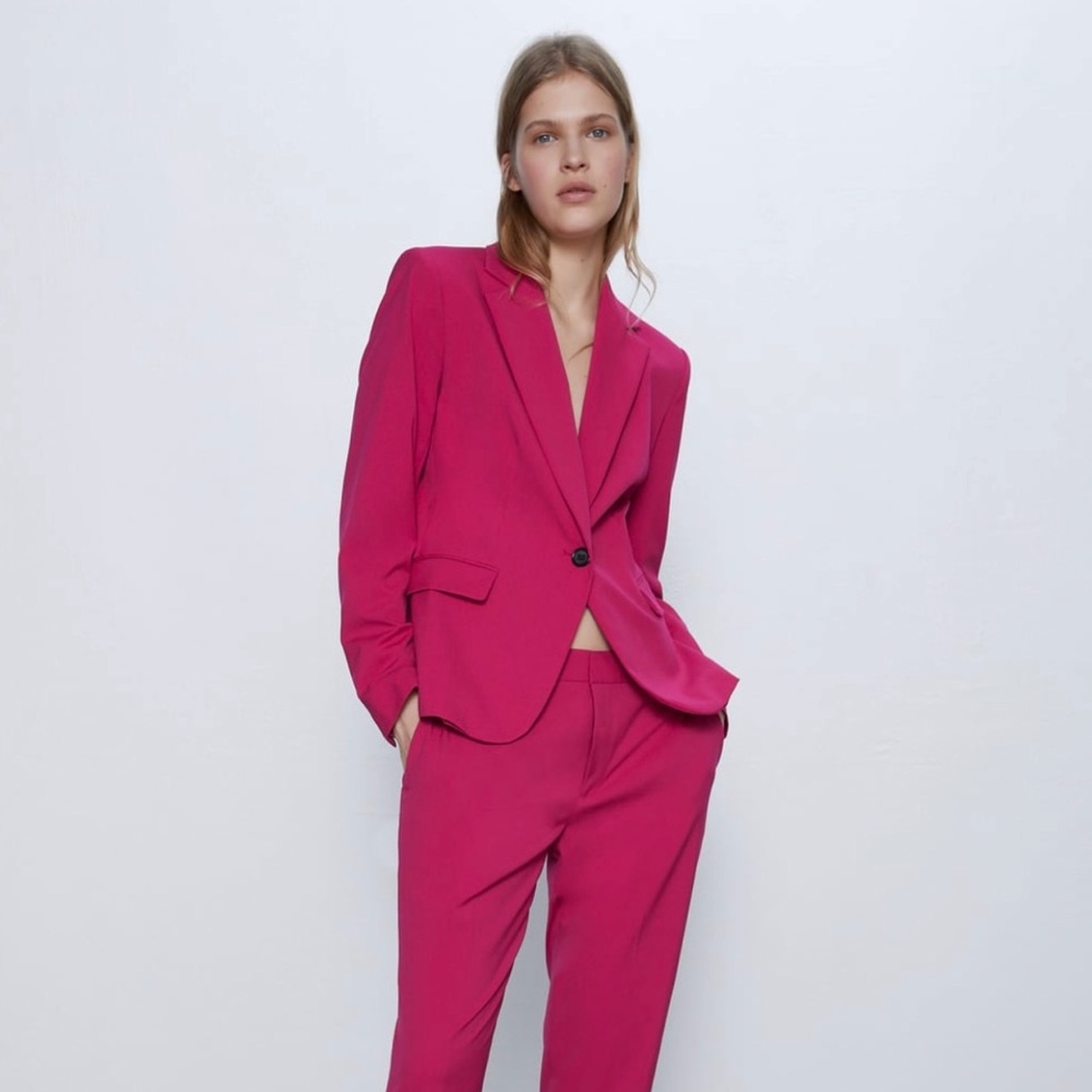 Zara Hot Pink Blazer
